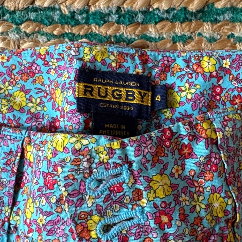 Floral Patterned Shorts Ralph Lauren Rugby size 4 - Picture 2 of 2